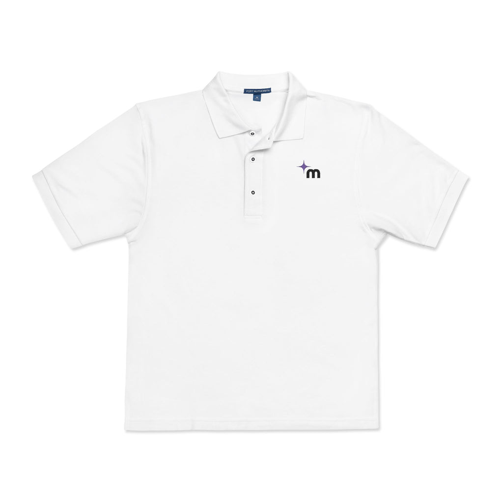 Minimal Star M Monogram Polo Shirt | Embroidered Chest Logo