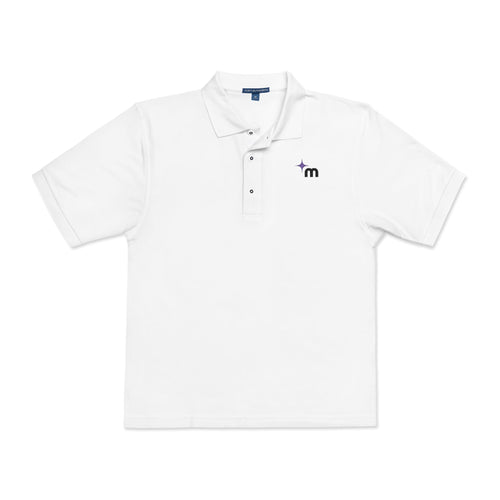 Minimal Star M Monogram Polo Shirt | Embroidered Chest Logo