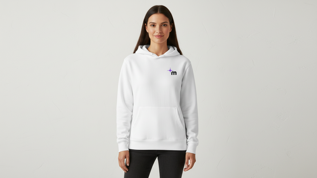 Moontask logo Hoodie | Minimal Space Logo Pullover