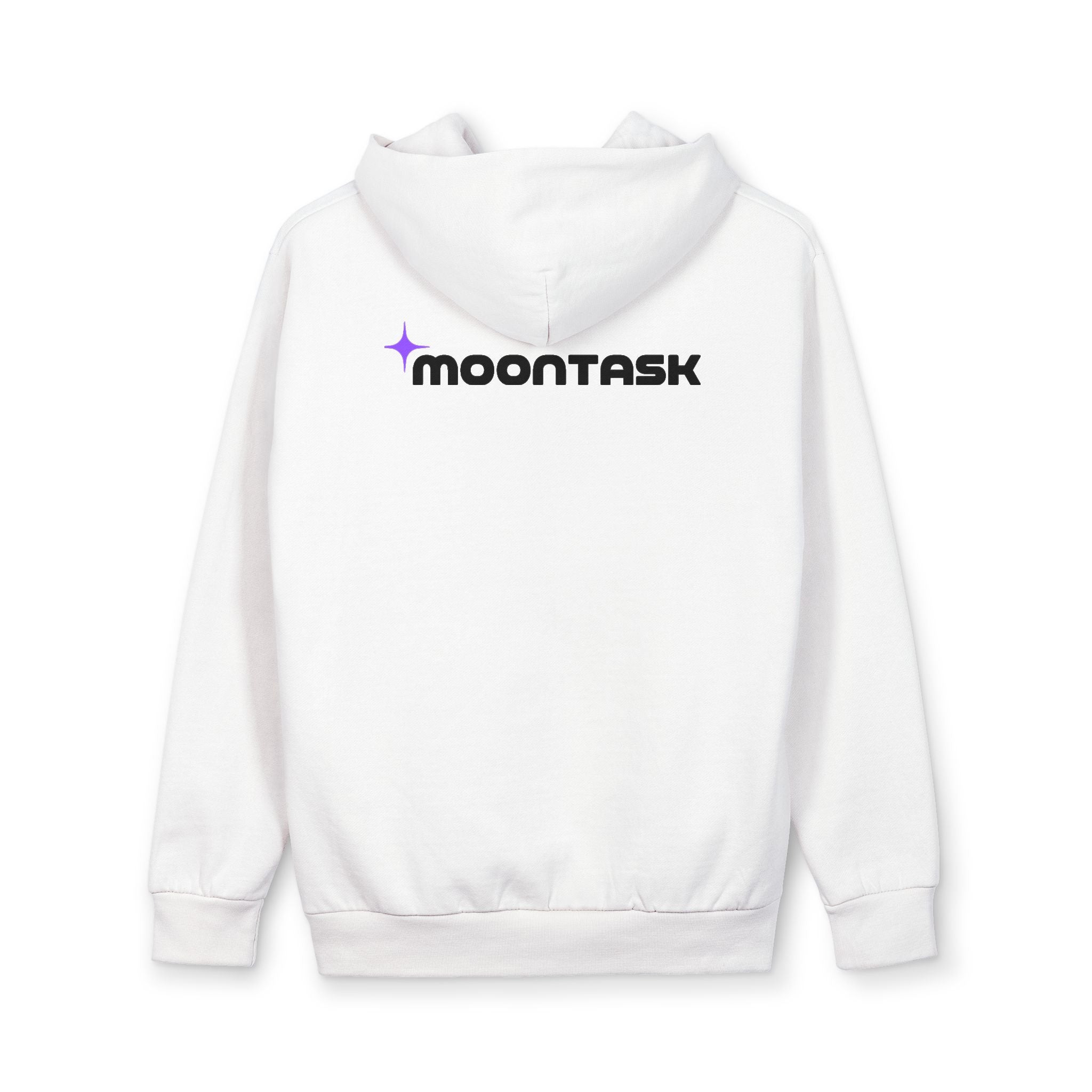Moontask logo Hoodie | Minimal Space Logo Pullover