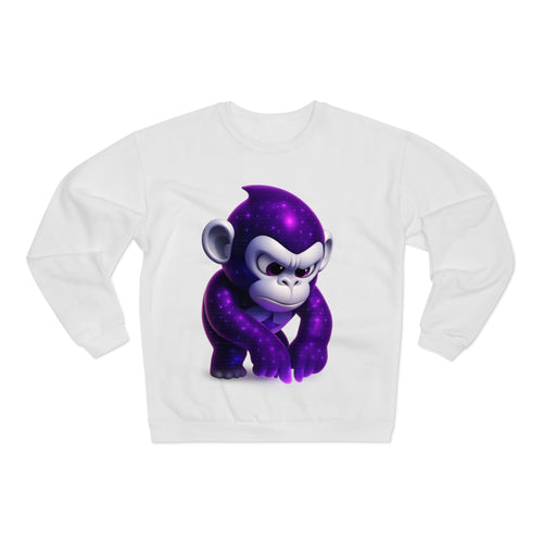 Galaxy Gorilla Crewneck Sweatshirt | Purple Space Ape Moontask